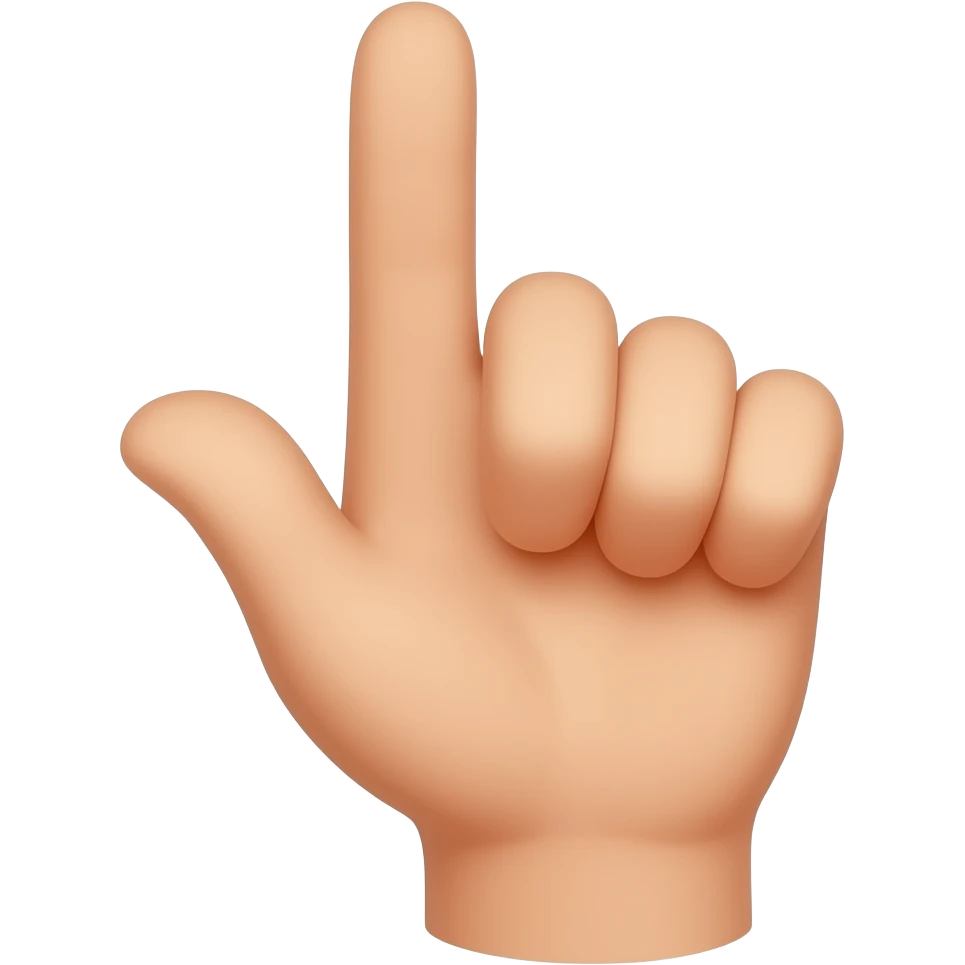 EMOJI MAO DEDO CLICANDO emoji