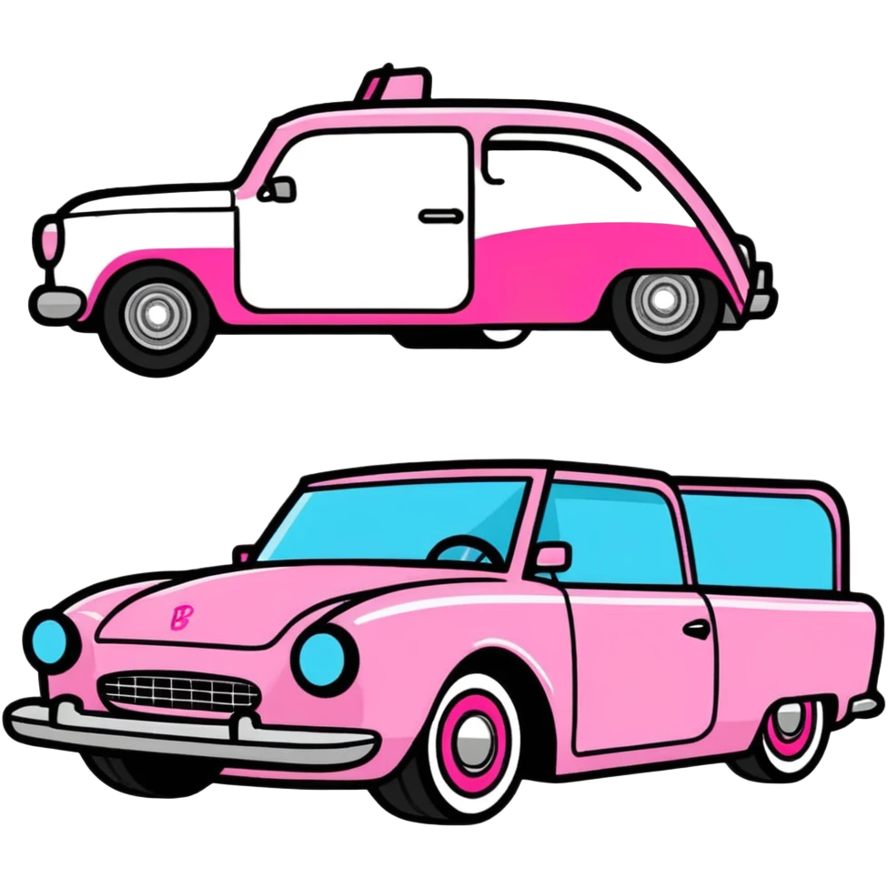 Barbie car emoji