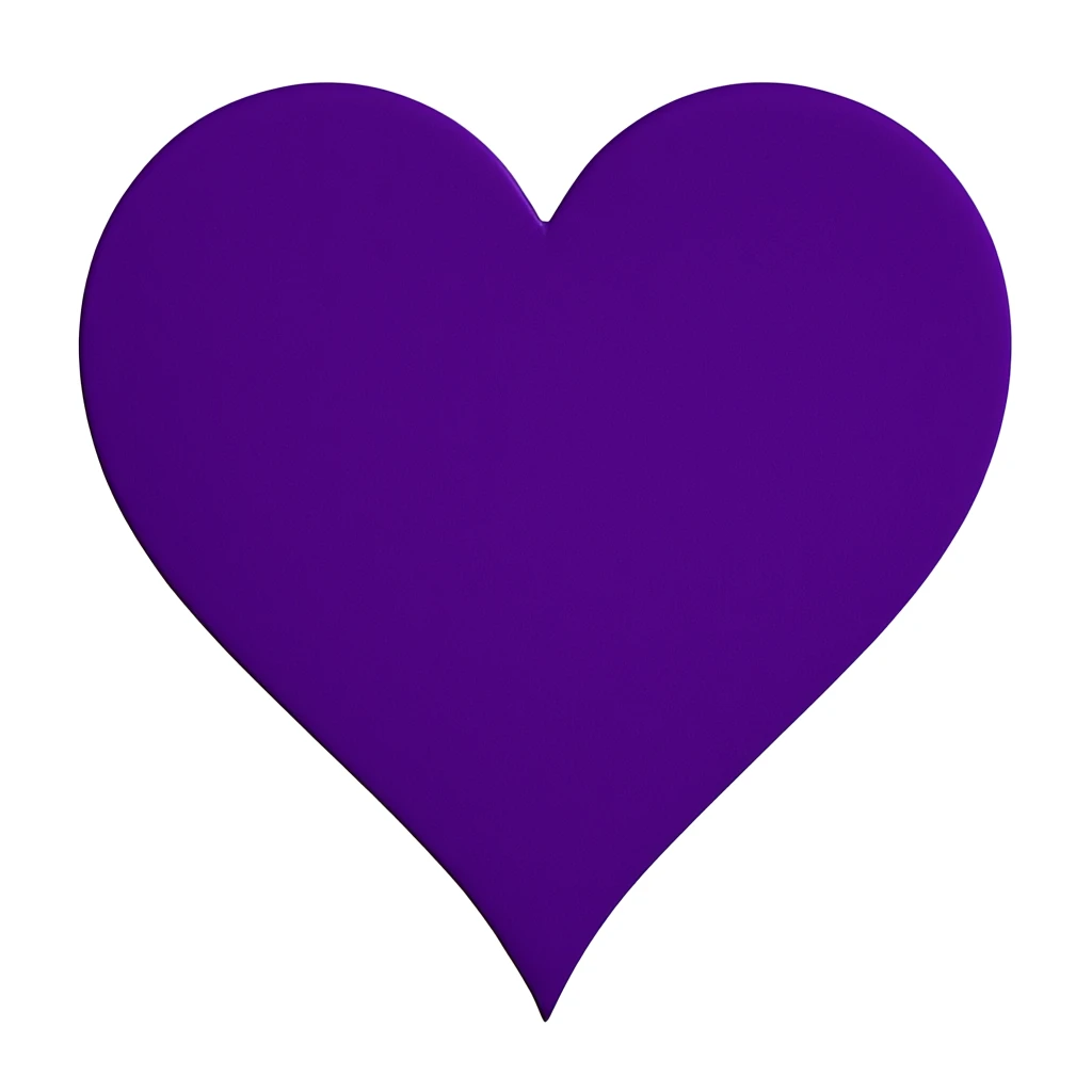 goth purple heart, remove background, explore emoji