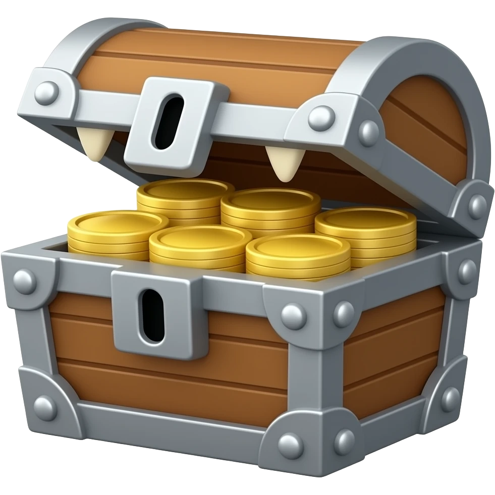 Treasure chest Monster emoji