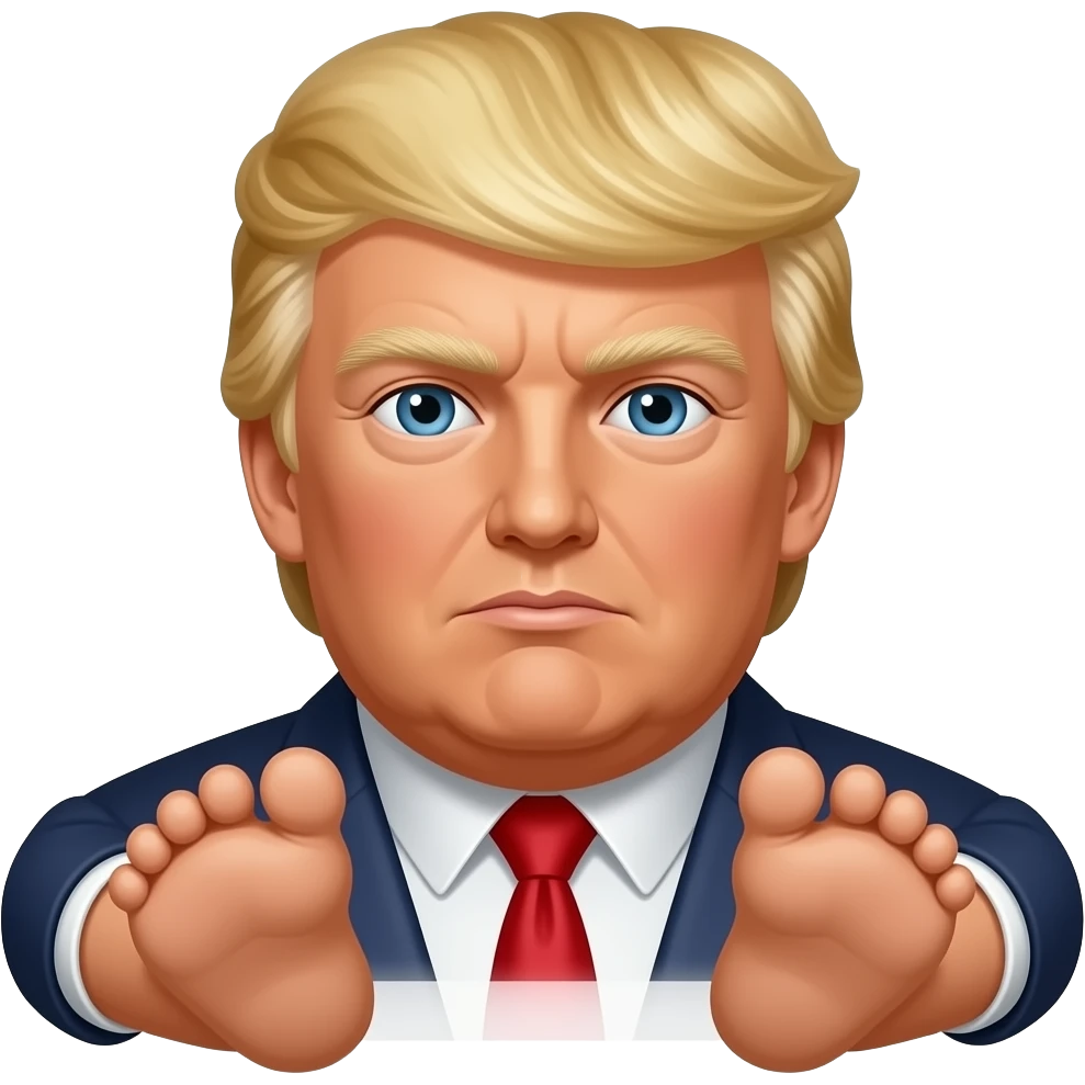 Donald trump feet emoji