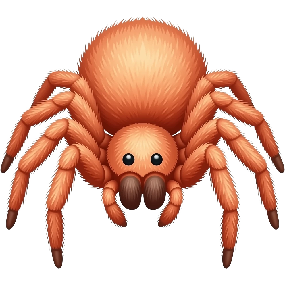 spider hairy orange pink emoji