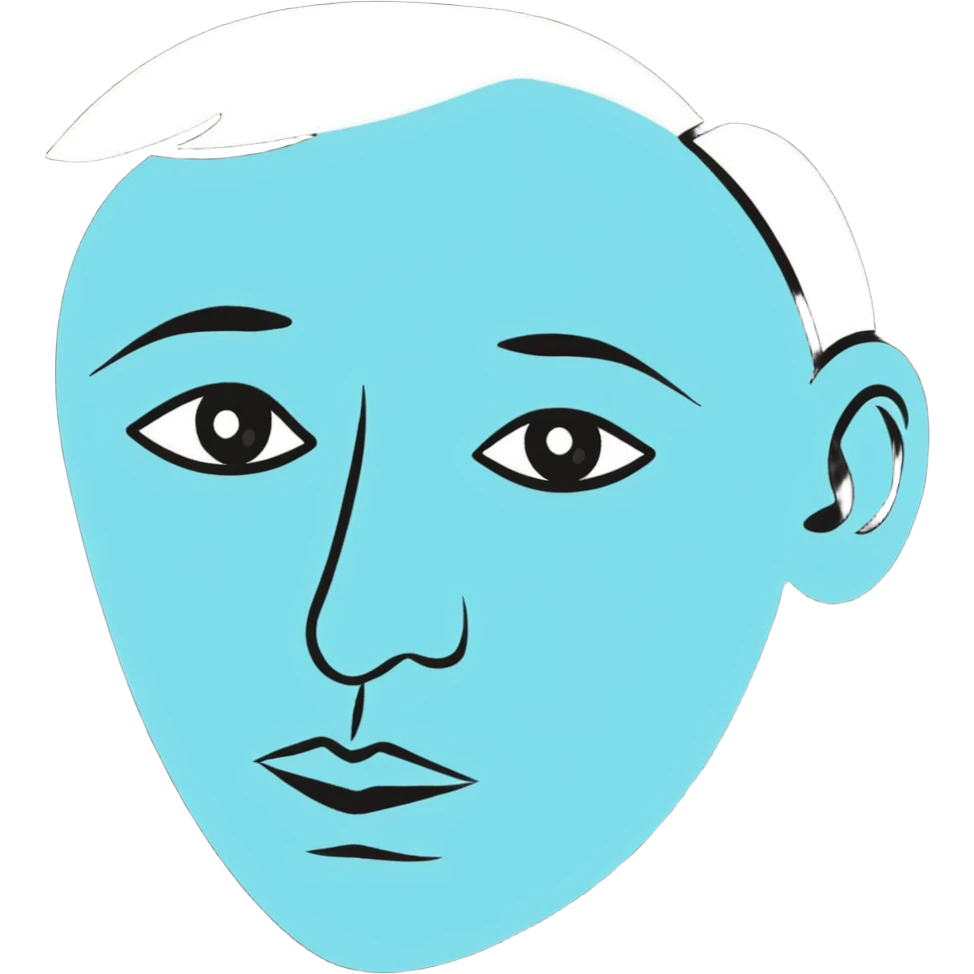 auto portrait of Pablo Picasso emoji
