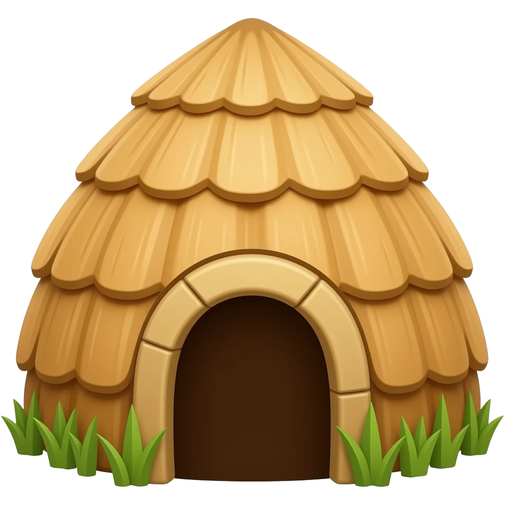 A nut in a hut emoji