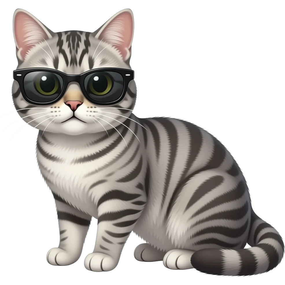 Cat wearing sunglasses emoji