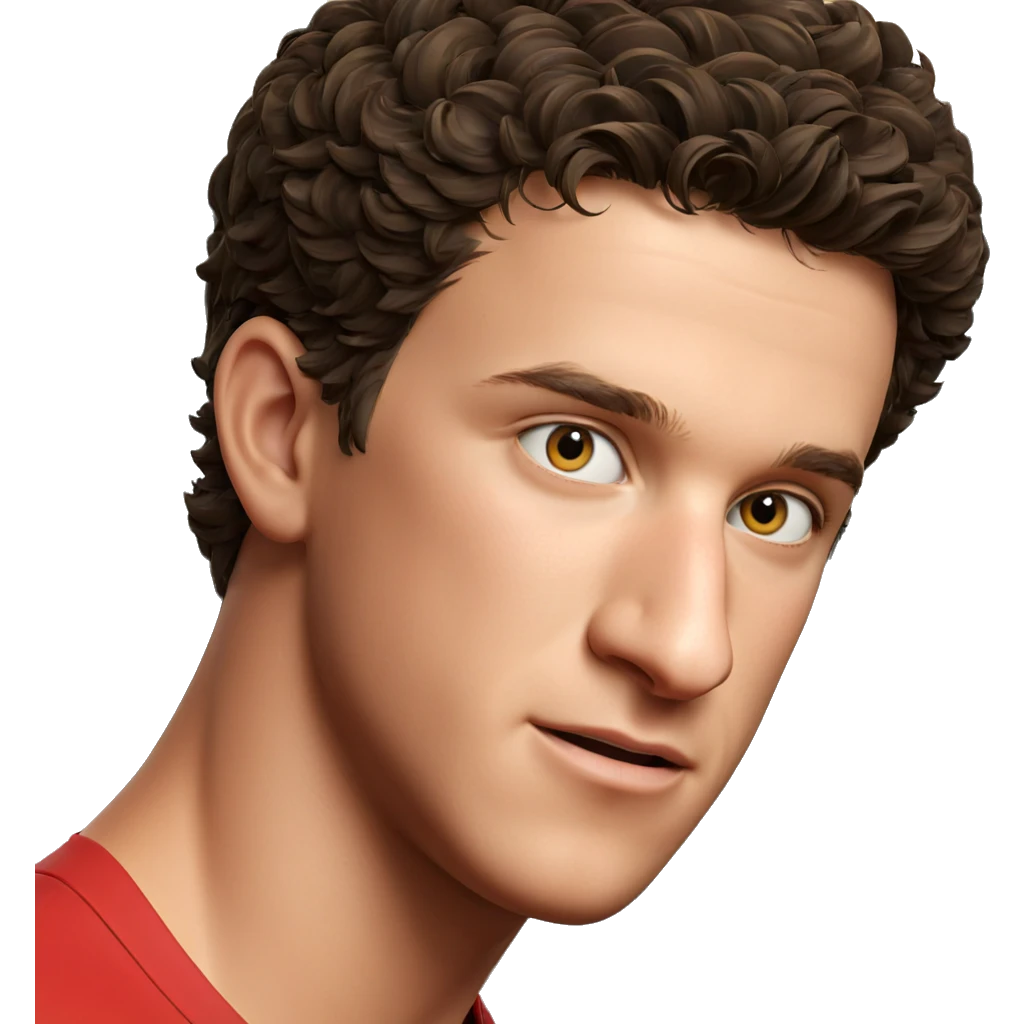 portrait of a boy looking emoji
