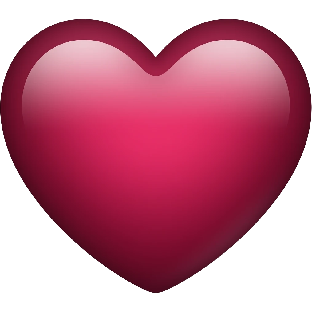 Maroon heart emoji
