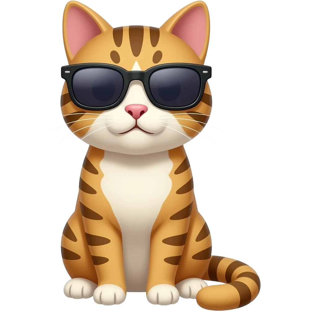 Cat wearing sunglasses emoji