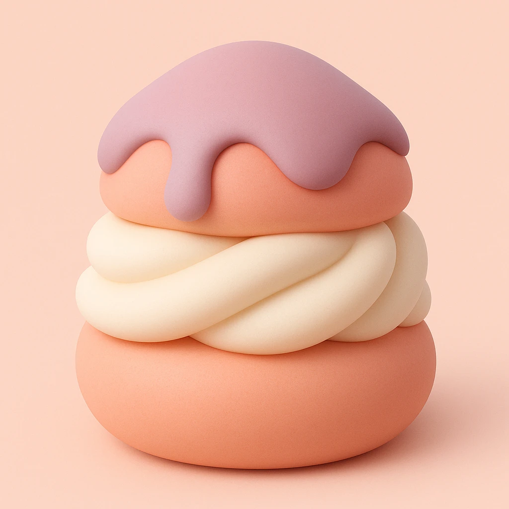Create attached image in mochi style emoji