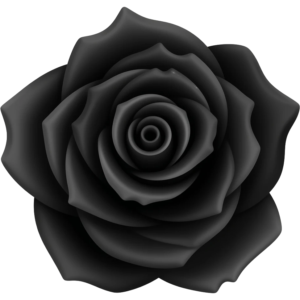 black rose emoji