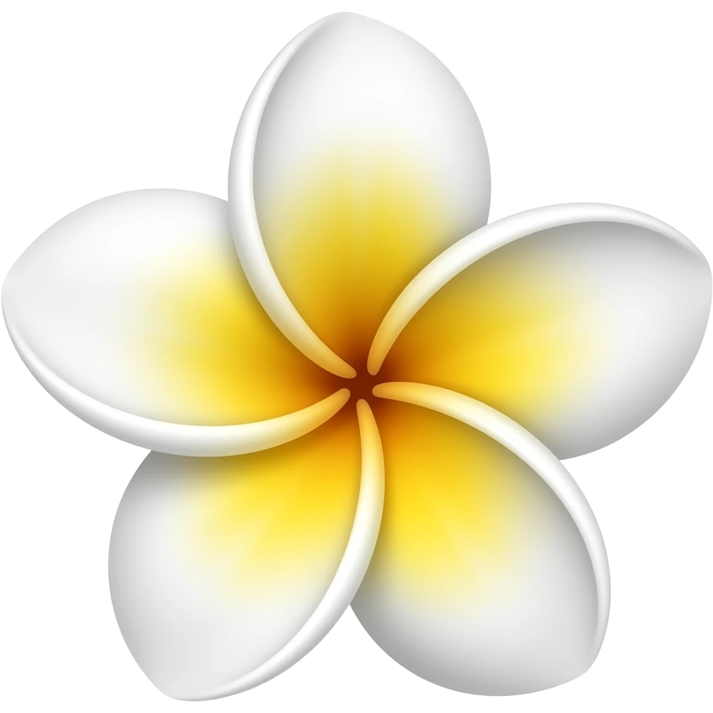 Make me a emoji of Plumeria flower emoji