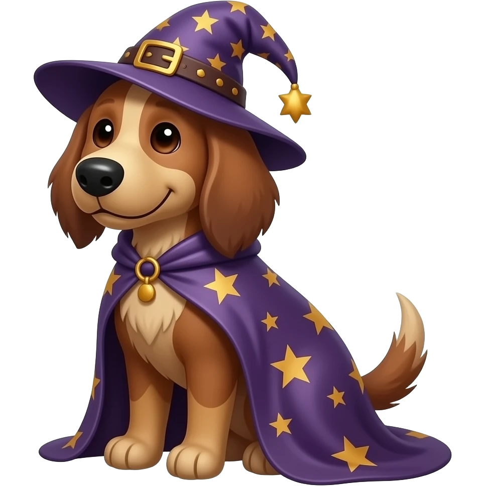 Dog wizard emoji