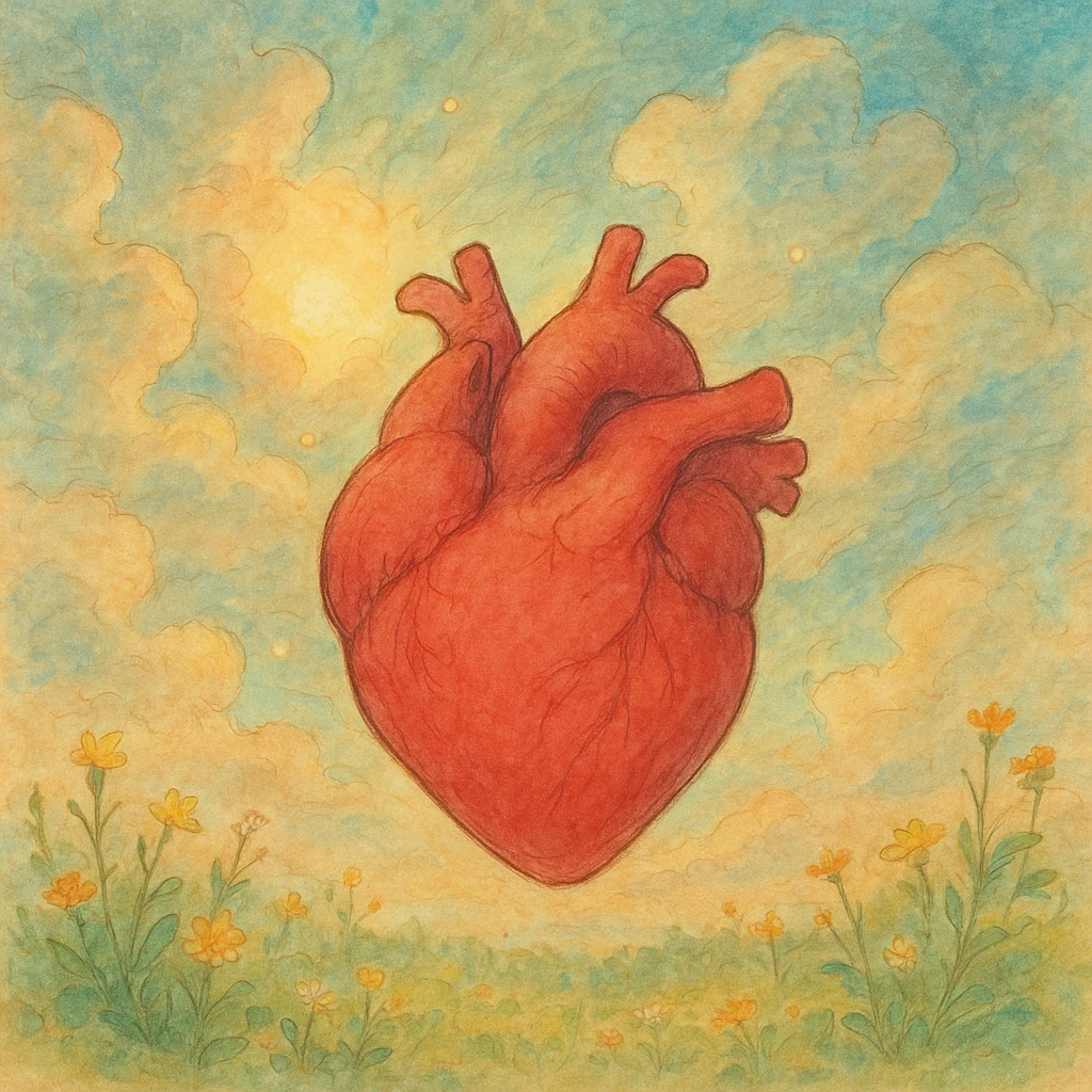 heart, ghibli style emoji