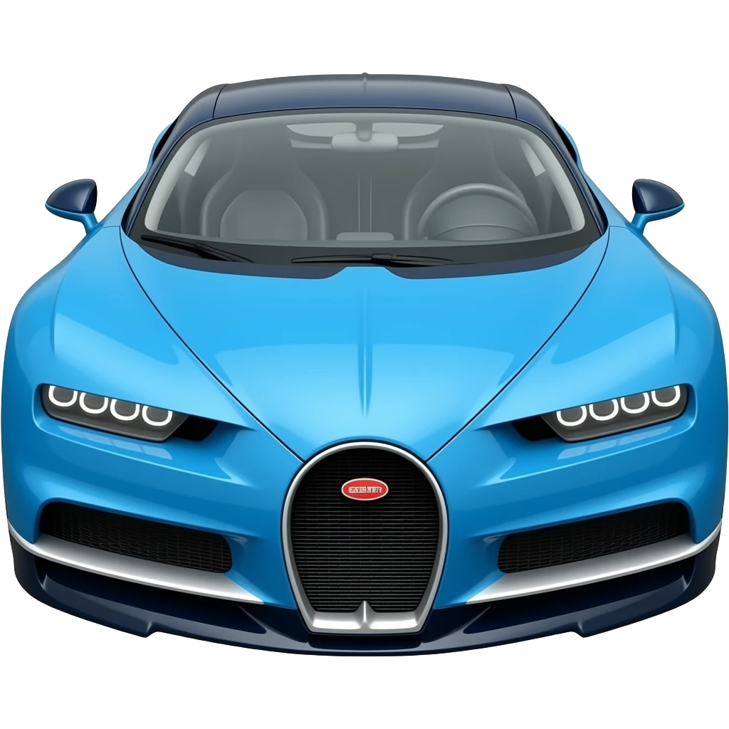 blue bugatti emoji