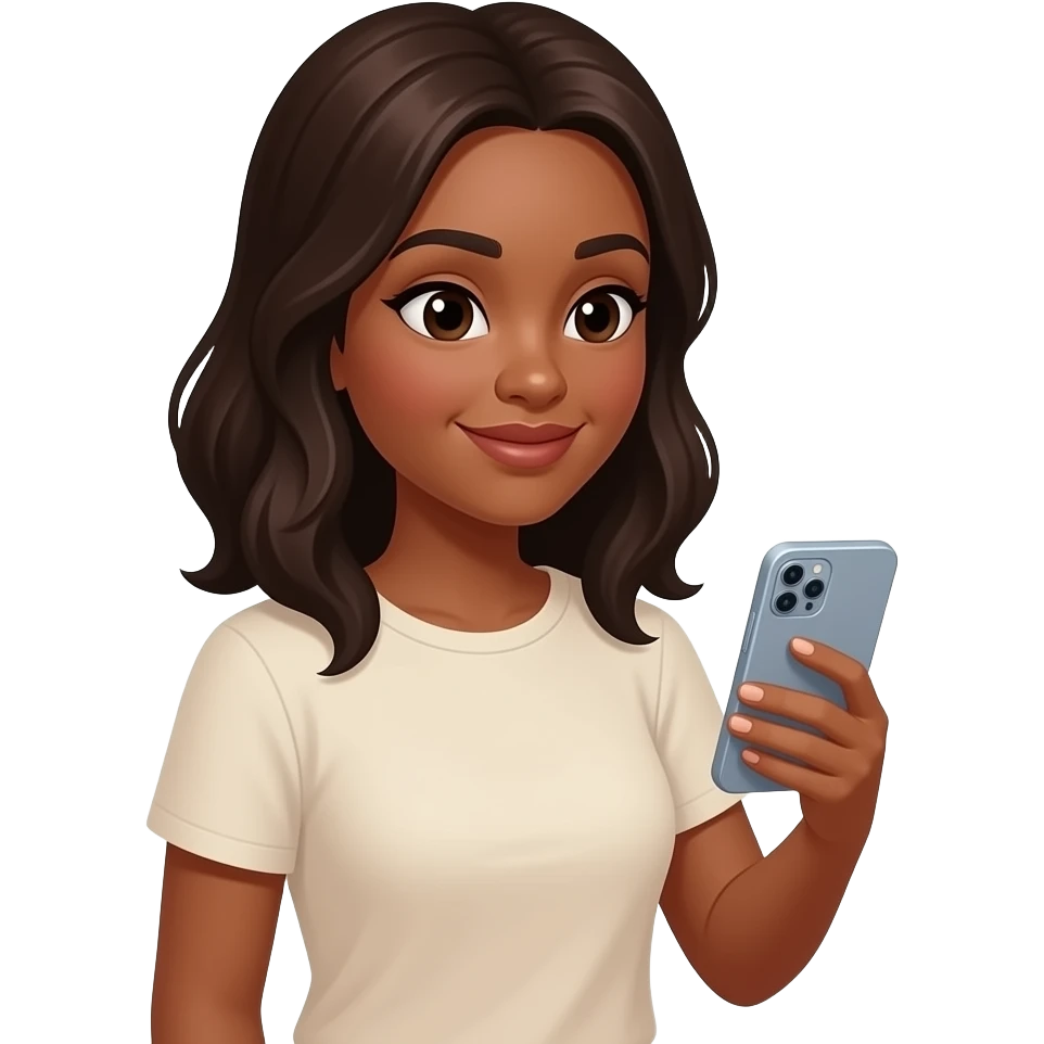 👩🏽📞:hola... Te extraño emoji