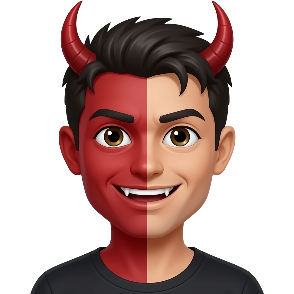 yarı iblis yarı insan emoji