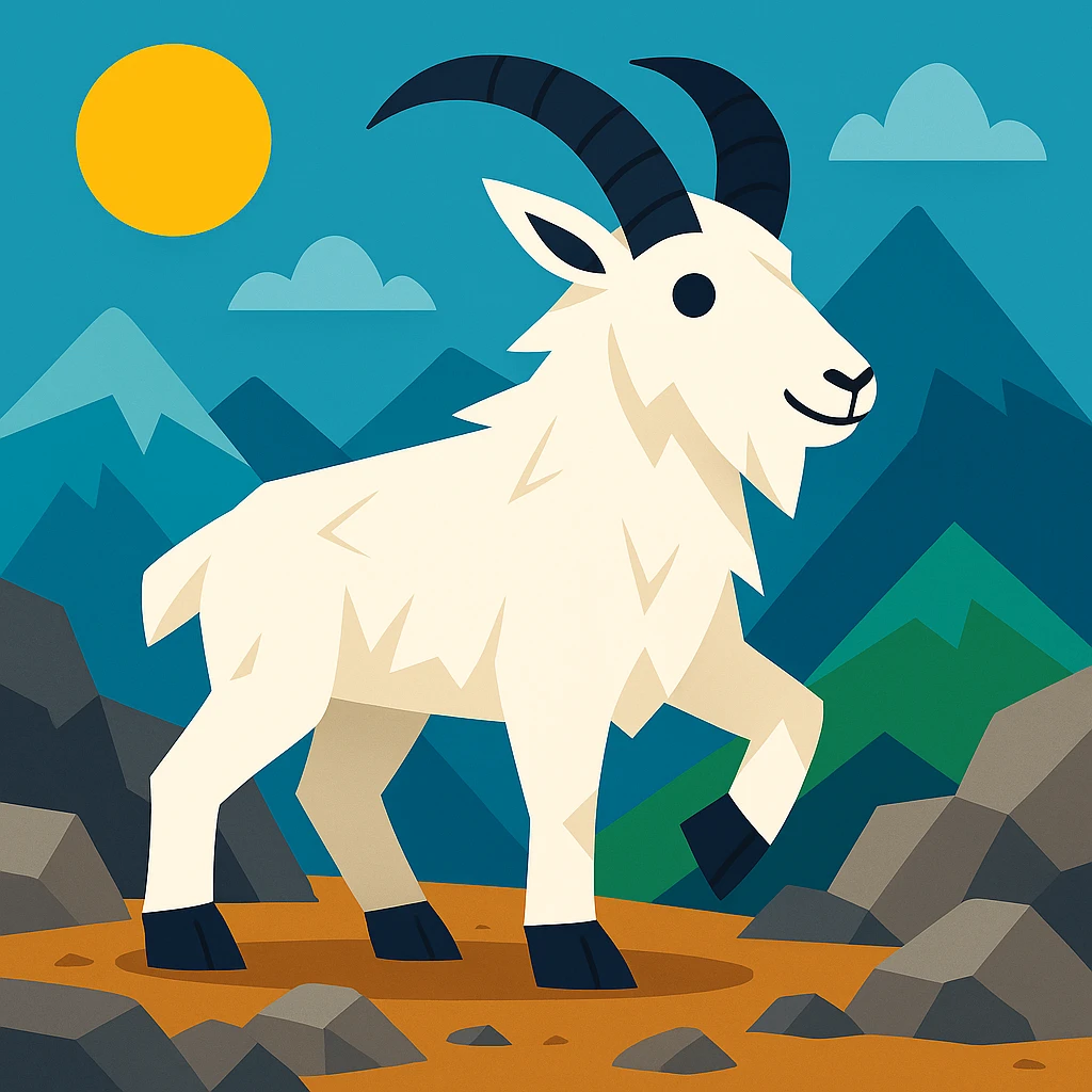 Mountain goat emoji