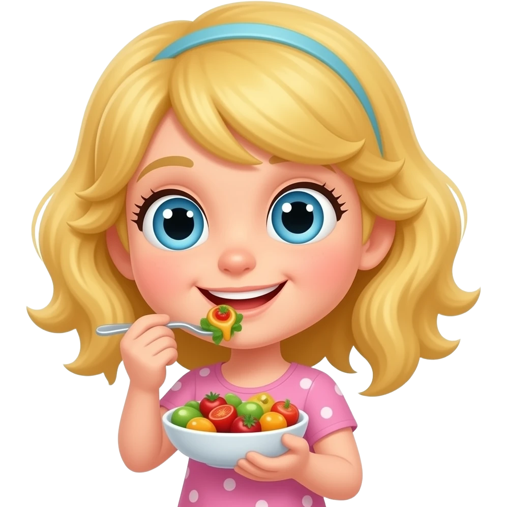 Émilie mange sucete emoji