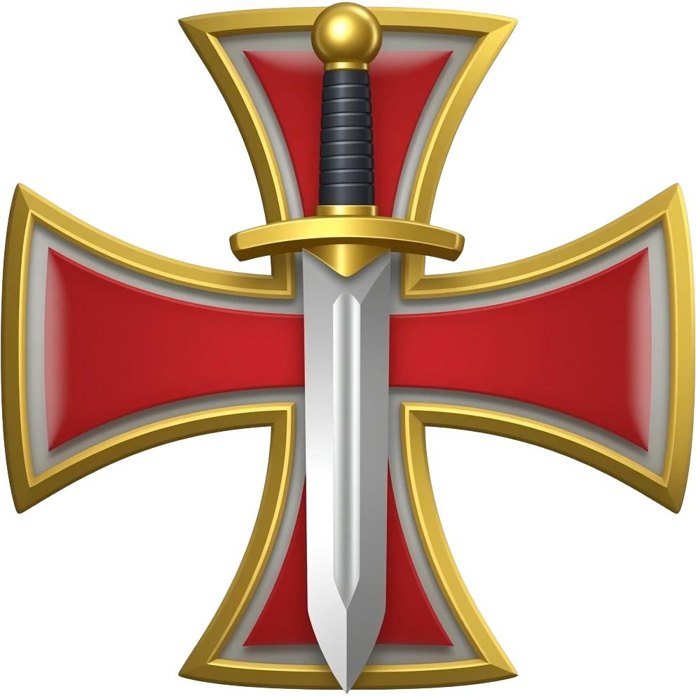 Templar cross with sword in middle emoji