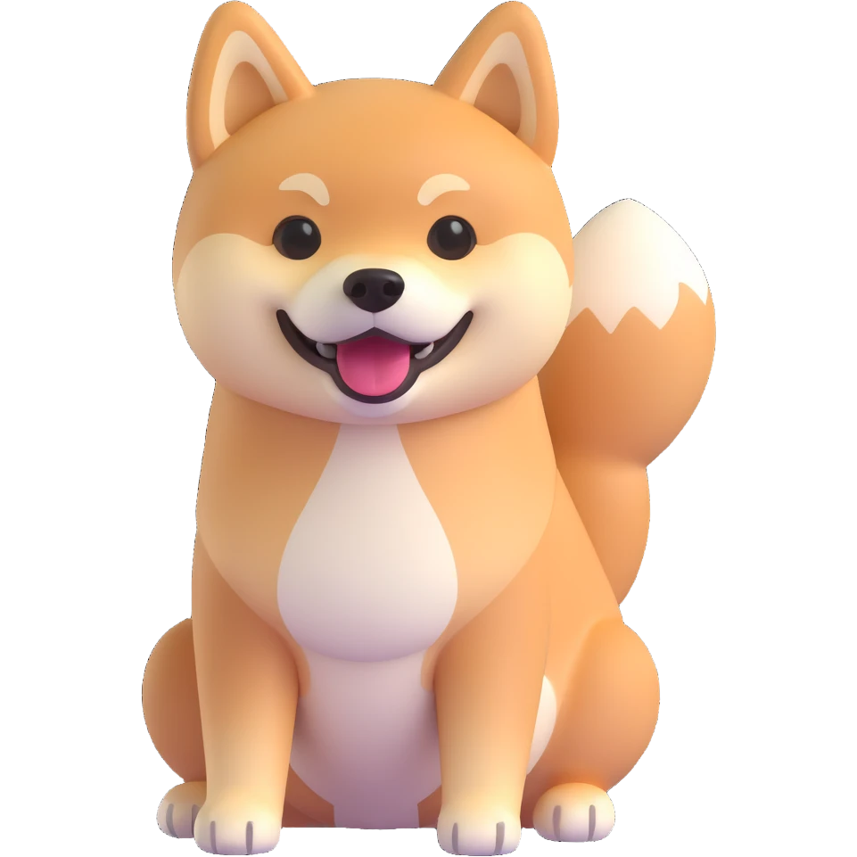 shiba inu happy emoji