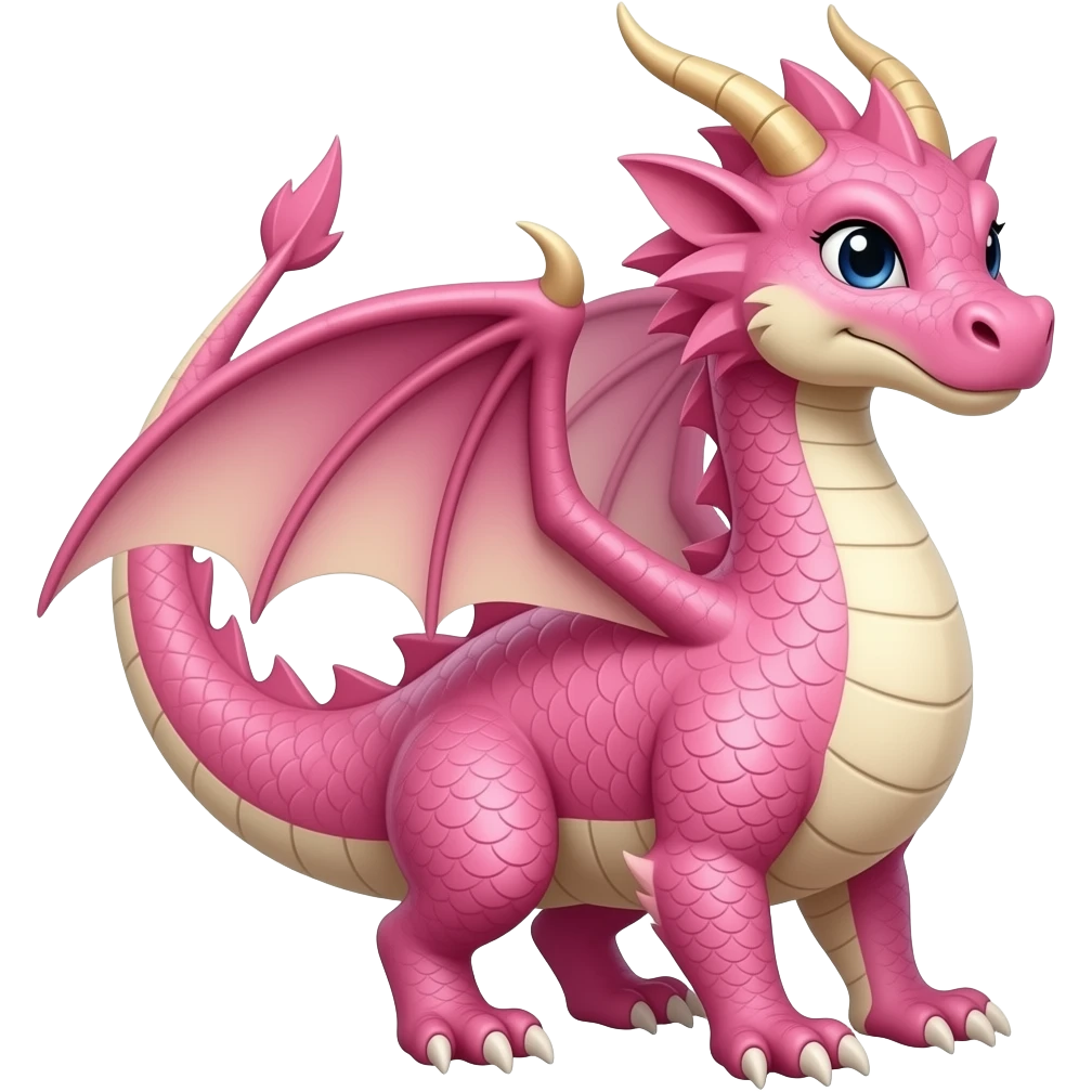 Dragon rosa emoji