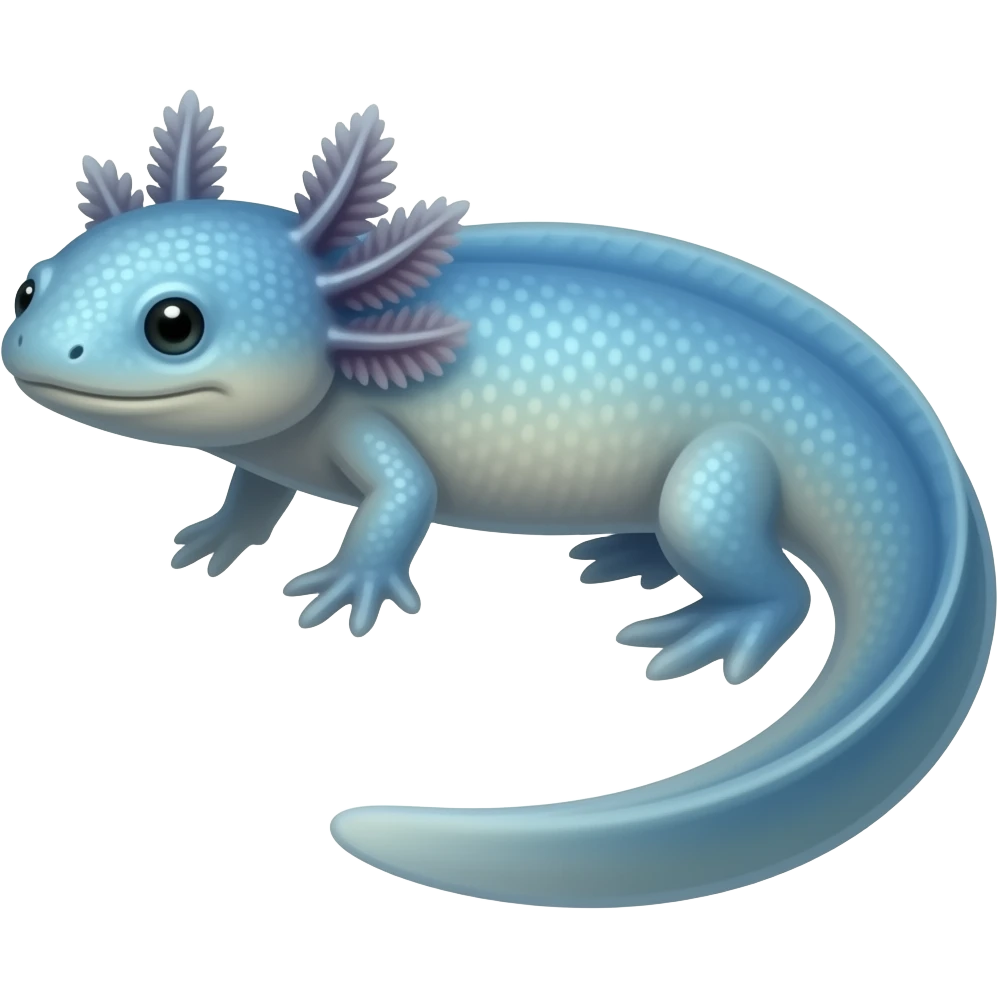 Ajolote azul emoji