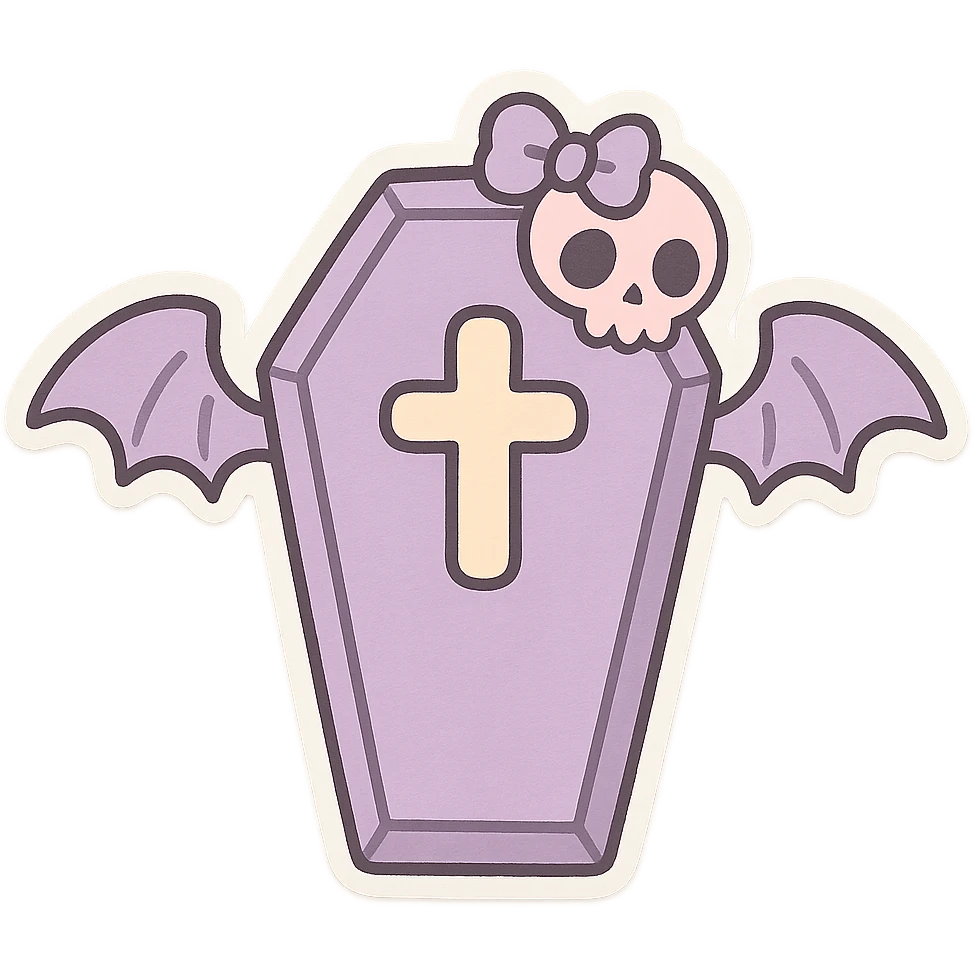 pastel goth objects, show one  emoji