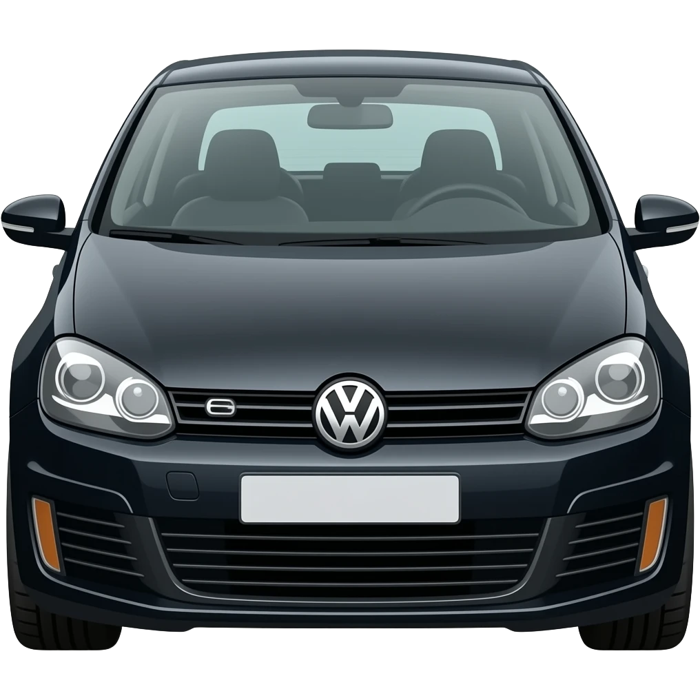 black vw golf emoji