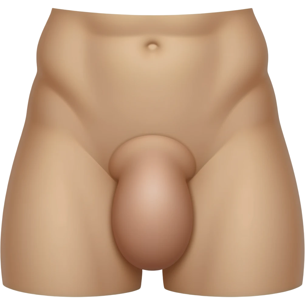 Male/nude/large penis& testicle emoji