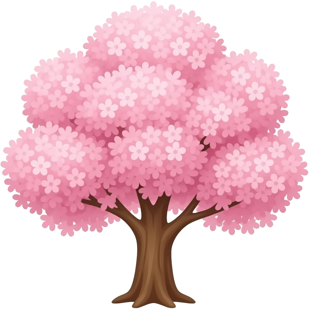 Cherry blossom tree emoji