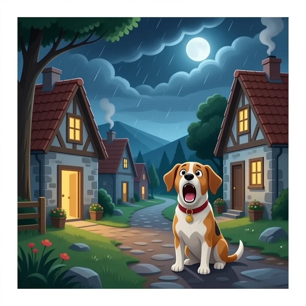 un poble molt asustat i que llaji un llao i un gos emoji