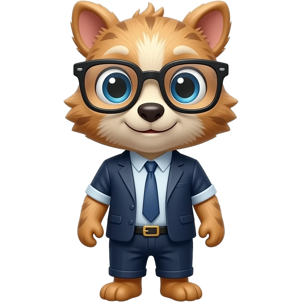 animal with glasses emoji