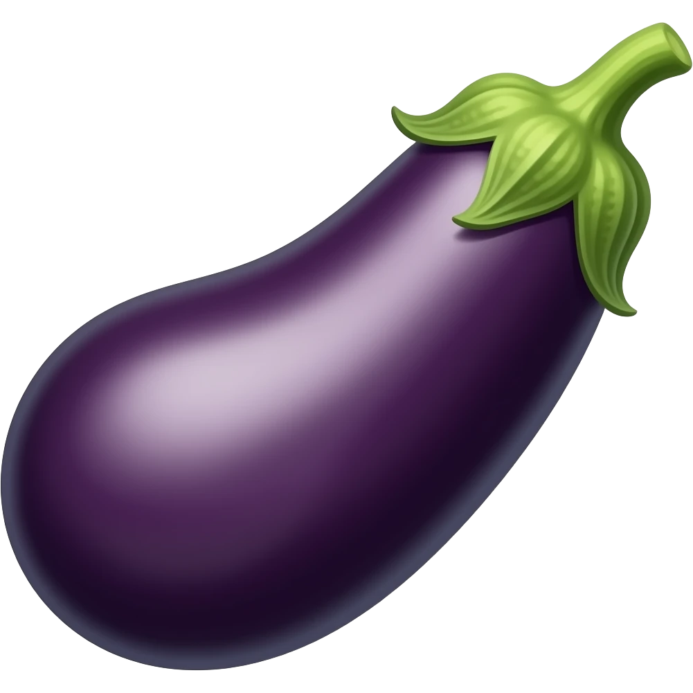 Eggplant in mouth emoji