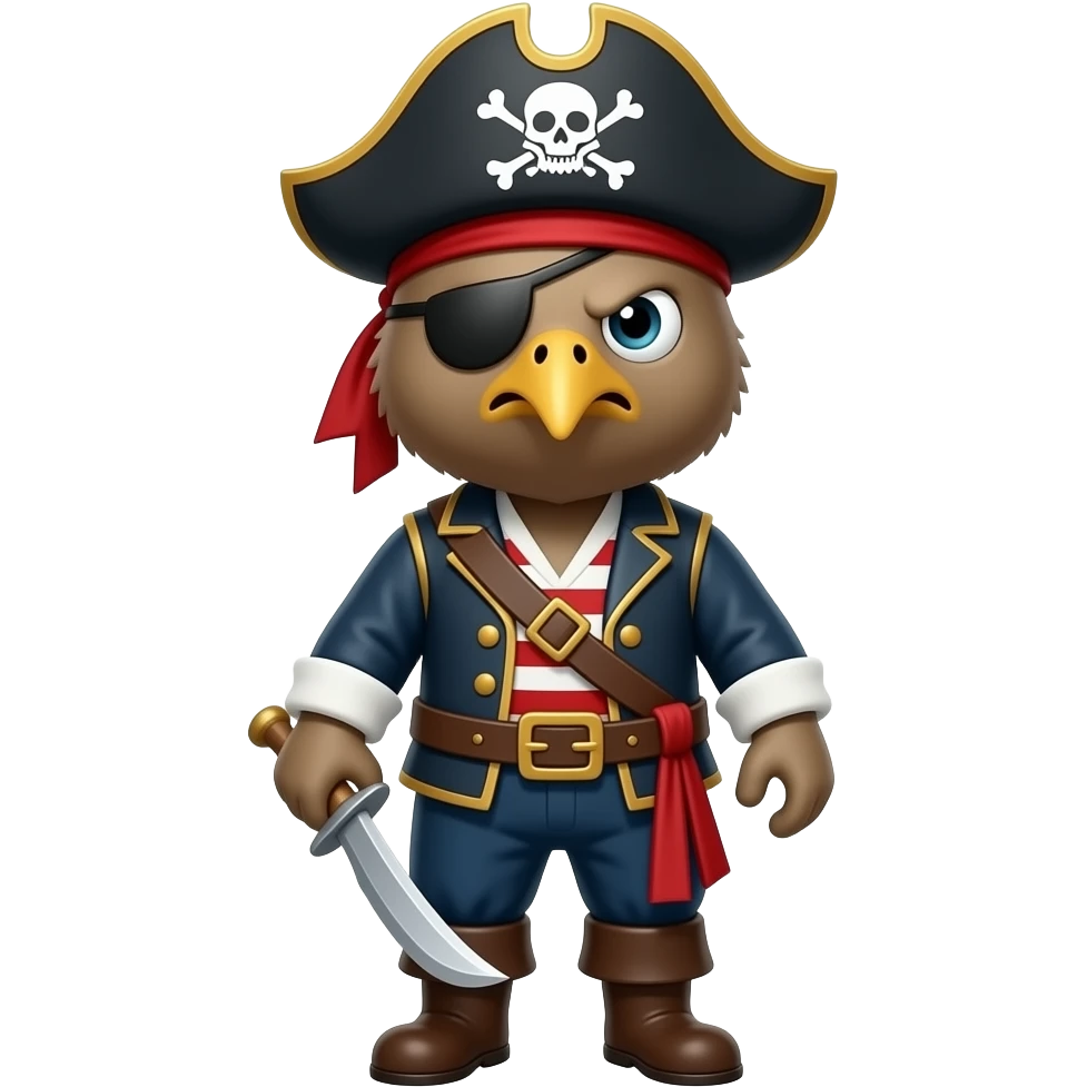 Angry Kiwi Pirate emoji