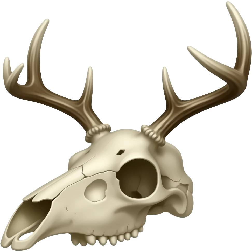 deer skull emoji