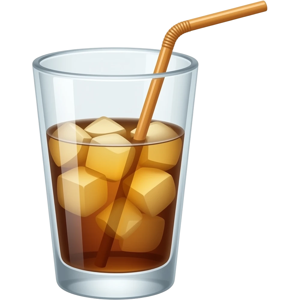 drinks in glass without straw emoji