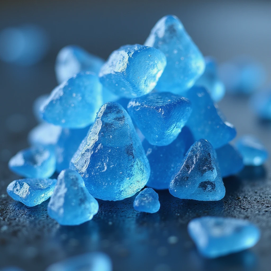 fantasy blue crystal candy, photorealistic style emoji