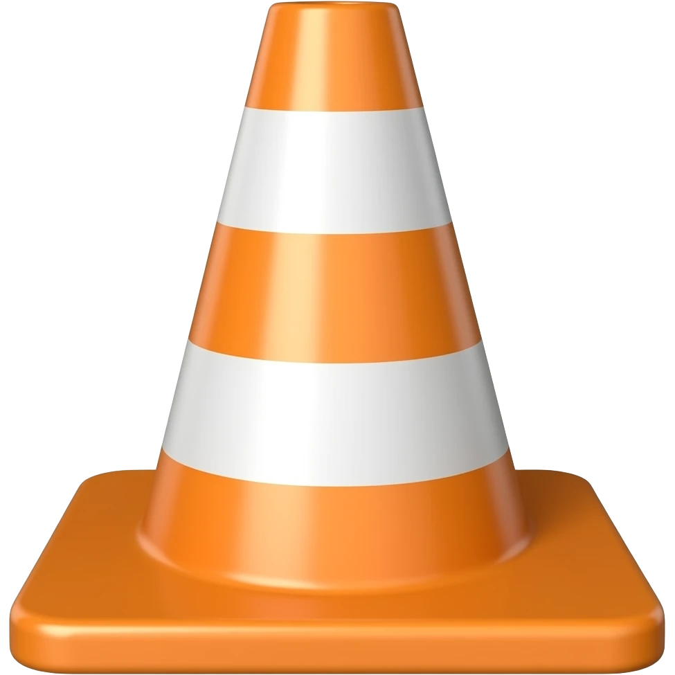 Traffic cone emoji