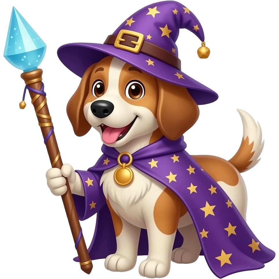Dog wizard emoji