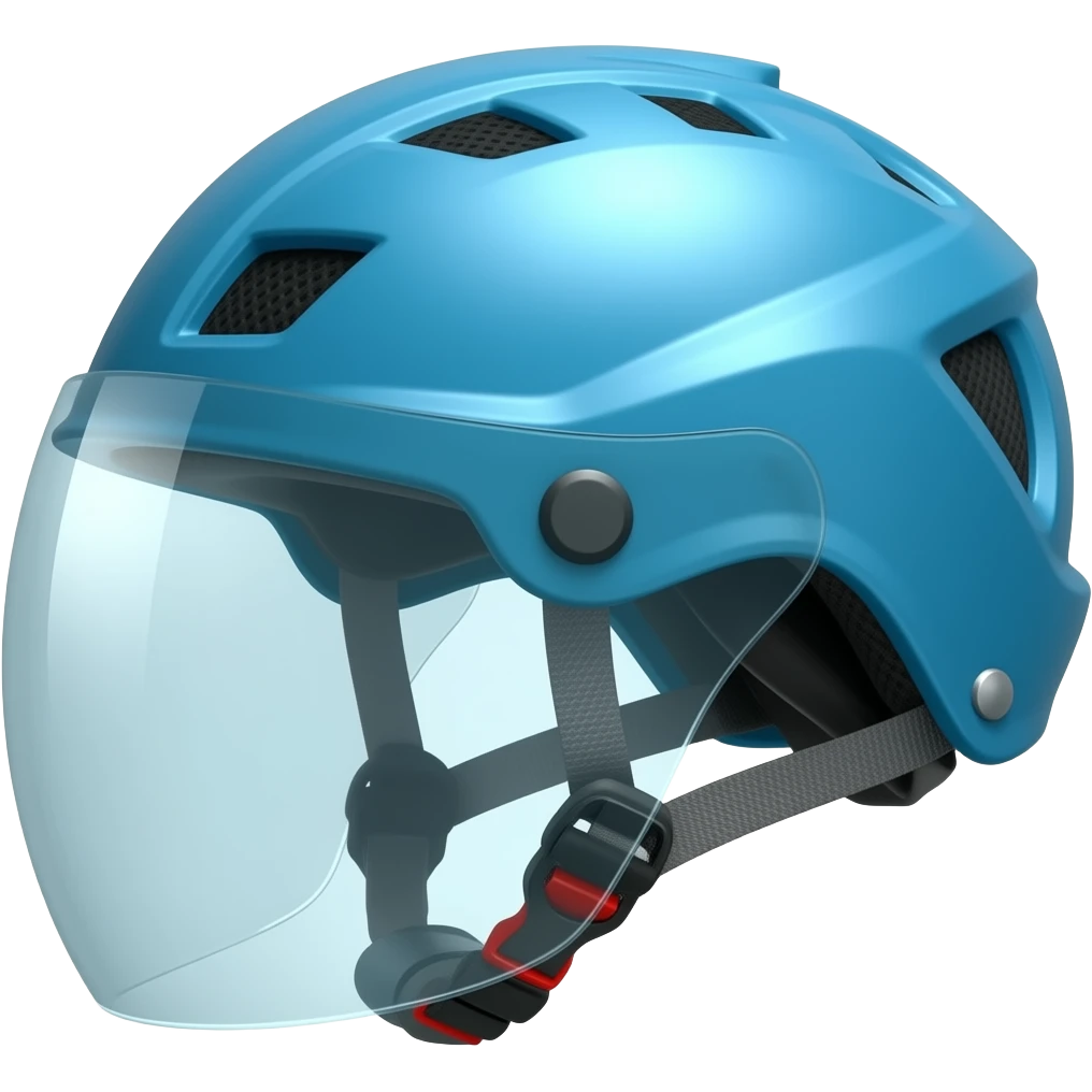 blue mountain helmet emoji