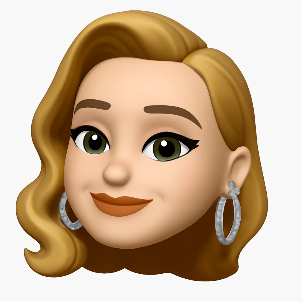Convert this photo into a 3D emoji in Apple style, closely resembling the original person. The style should mimic Apple's emoji look with a 3D effect, capturing the likeness and details of the person in the photo. emoji