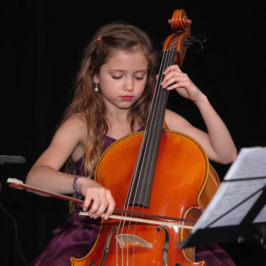 girl playing cello emoji