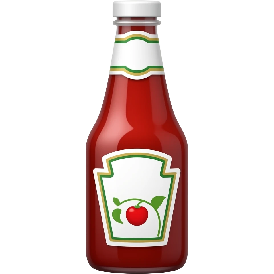 Emoji de una botella de ketchup emoji