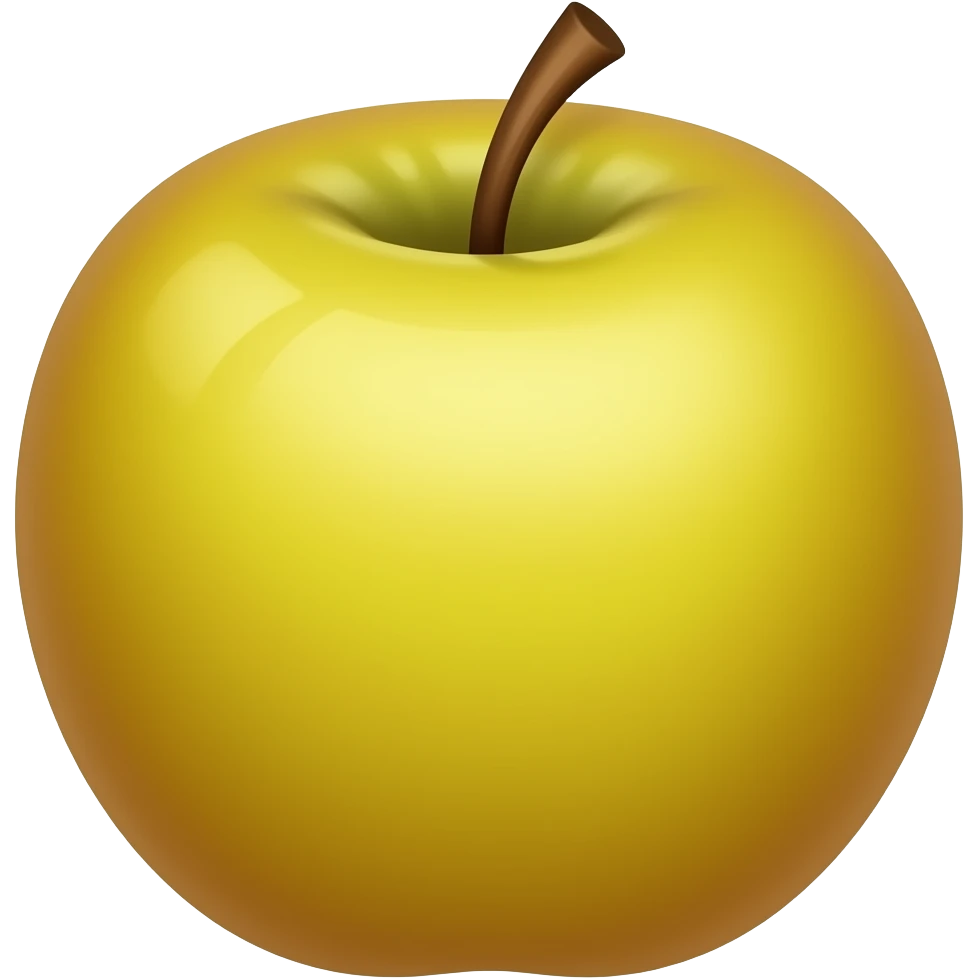 Yellow apple emoji