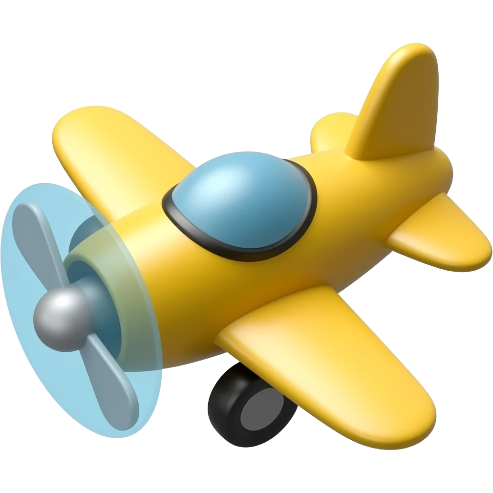 toy airplane emoji