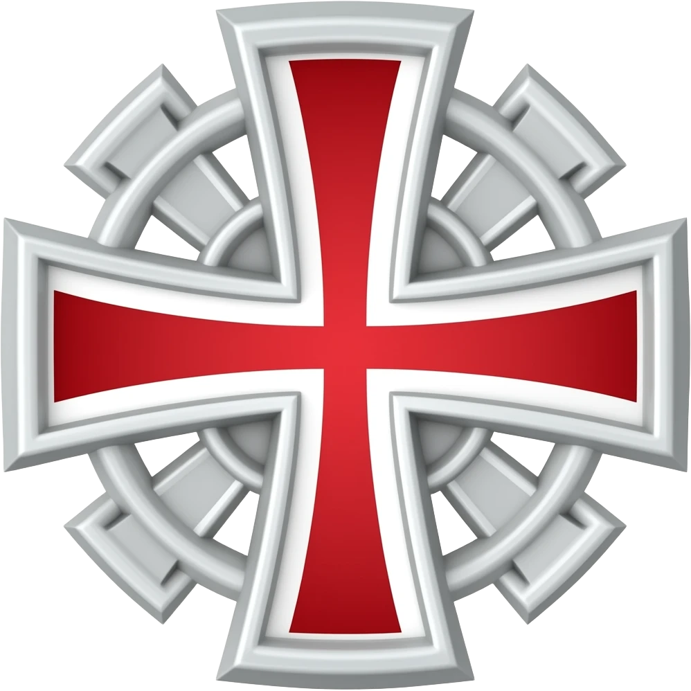 White templar cross emoji
