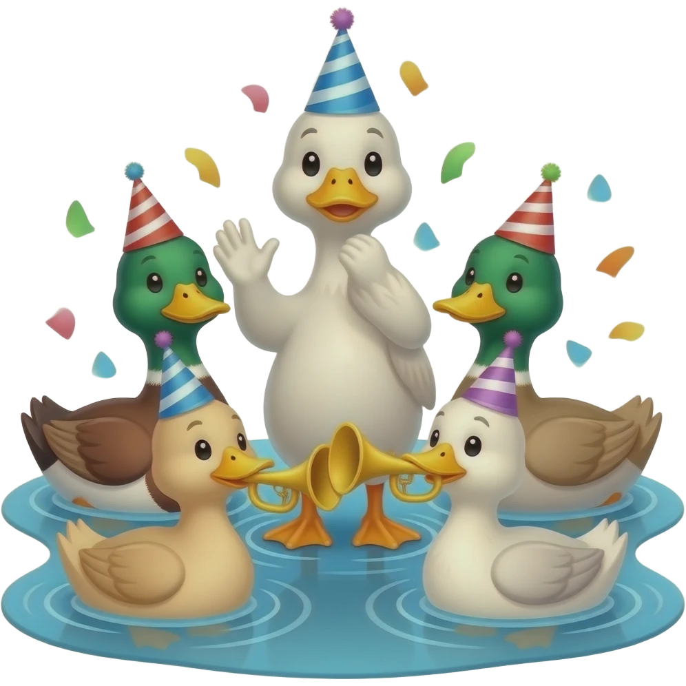 CRITTERS DUCKS BIRTHDAY emoji