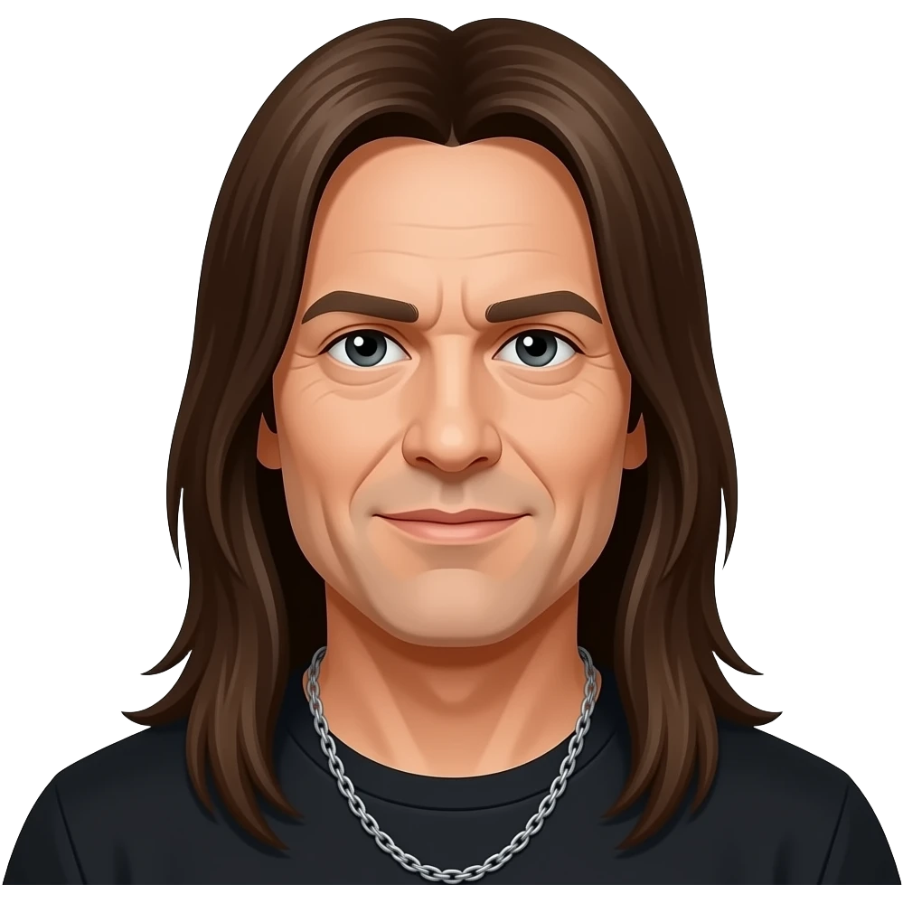 Bruce Dickinson pelo lacio largo emoji