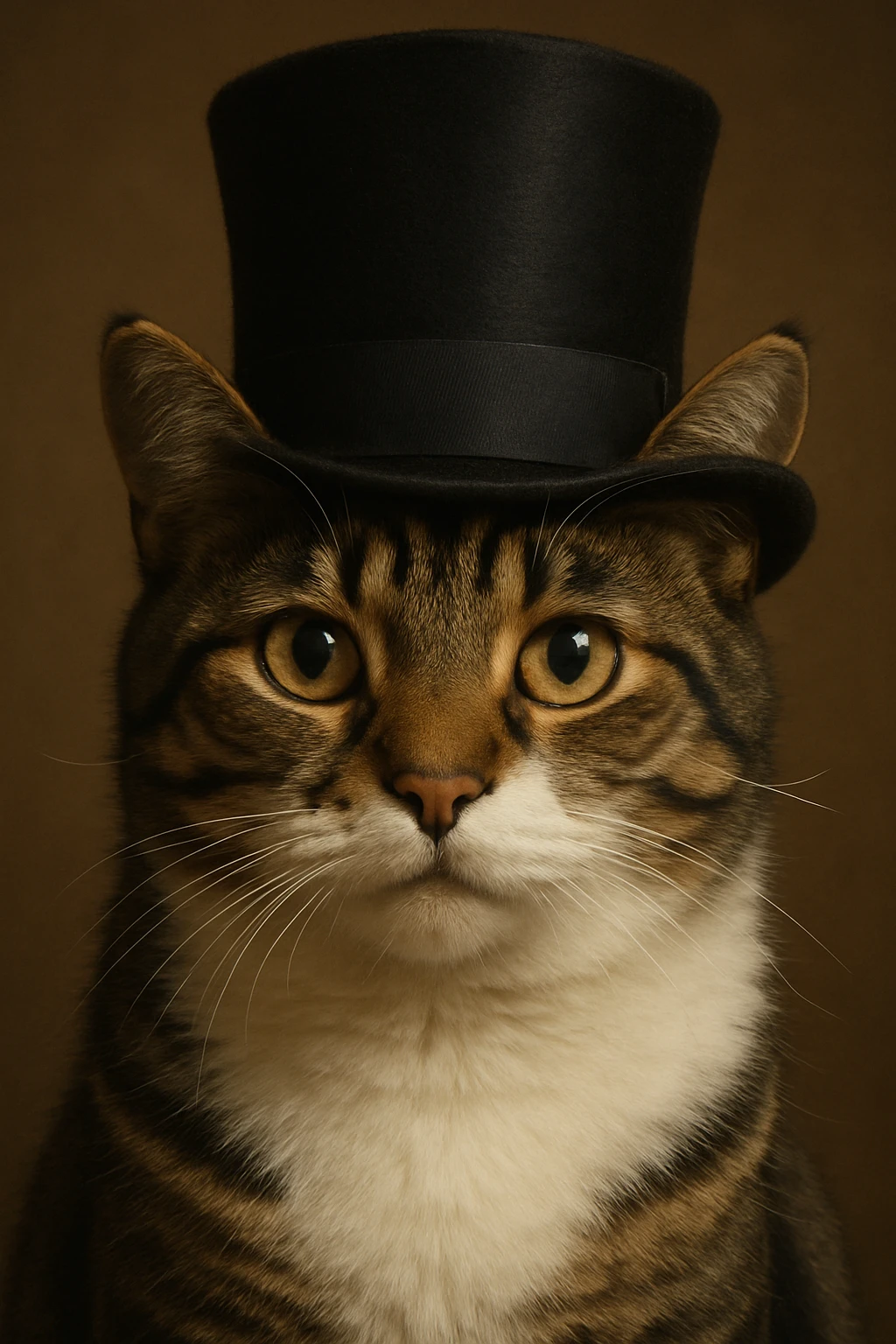cat wearing a tophat emoji