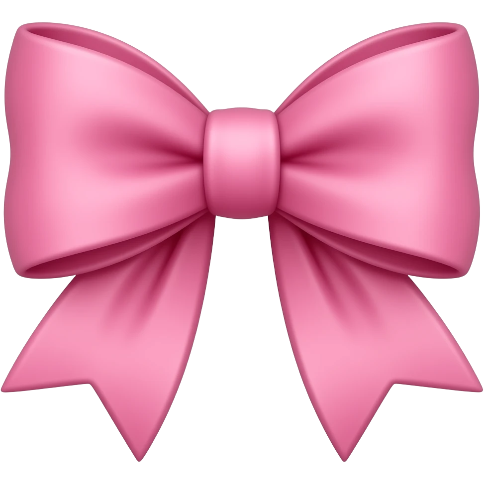 pink aesthetic coquette bow emoji